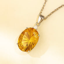 Sun-Kissed Radiance – Natural Brazilian Citrine Statement Necklace in Sterling Silver | Handmade Luxury by Curación Holística - Curacíon Holística