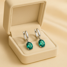 Spanish artisan earrings featuring radiant green gemstones exclusive jewelry