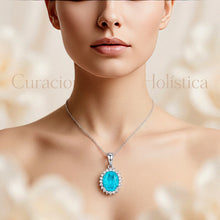 Ocean Energy Paraíba Tourmaline Necklace – Sterling Silver Boho Elegance | Curación Holística Exclusive | Healing Gemstone.