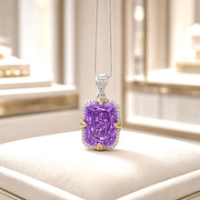 Statement Amethyst & White Quartz Necklace | Sterling Silver, Nickel-Free | Spanish Craftsmanship, Limited Series