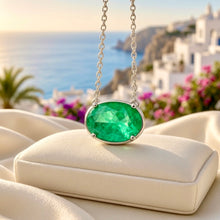 Handmade Exclusive Chrome Diopside Necklace in Nickel-Free Sterling Silver | Limited Spanish Series by Curación Holística