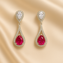 Healing gemstone earrings with spiritual symbolism