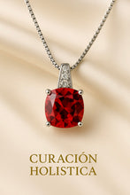 Ruby and White Quartz Pendant Necklace | Boho Chic Statement Jewelry | Sterling Silver Gold Plated | Healing Gemstone | Curación Holística Exclusive - Curacíon Holística