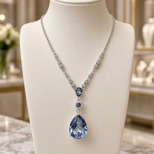 Handmade Natural Tanzanite Statement Necklace in 925 Sterling Silver