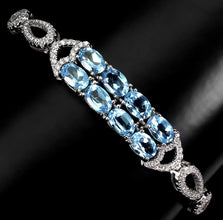 Handmade Aquamarine & Sterling Silver Bracelet with White Quartz | Exclusive Curación Holística Jewelry - Curacíon Holística