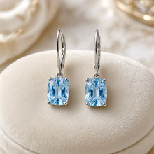 Exclusive Aquamarine Statement Earrings in Nickel-Free Sterling Silver | Spanish Craftsmanship by Curación Holistica