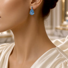 Exclusive Handmade Aquamarine Teardrop Statement Earrings in 925 Sterling Silver | Nickel-Free Limited Series | Curación Holística Spanish Craftsmanship