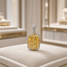 Collar Llamativo Exclusivo de Citrino Hecho a Mano en Plata de Ley sin Níquel | Artesanía Española de Curación Holística | Colgante de Lujo de Edición Limitada