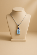 Exclusive Aquamarine Emerald Cut Necklace by Curación Holística