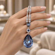 Handmade Natural Tanzanite Statement Necklace in 925 Sterling Silver