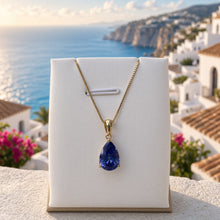 Exclusive Tanzanite Statement Necklace | Nickel-Free Sterling Silver, 18kt Gold Plated | Limited Spanish Craftsmanship | Curación Holística