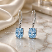 Exclusive Aquamarine Statement Earrings in Nickel-Free Sterling Silver | Spanish Craftsmanship by Curación Holistica