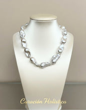 Luxury Handmade White Baroque Freshwater Pearl Necklace – Exclusive Statement Piece