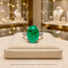 Exclusive Nano Emerald & White Quartz Statement Ring | Nickel-Free 925 Sterling Silver | Curación Holistica