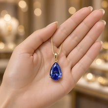 Exclusive Tanzanite Statement Necklace | Nickel-Free Sterling Silver, 18kt Gold Plated | Limited Spanish Craftsmanship | Curación Holística