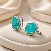 Exclusive Handmade Paraiba Tourmaline Statement Earrings in Sterling Silver | Limited Series by Curación Holistica
