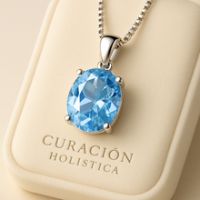 	Close-up of aquamarine stone under natural light