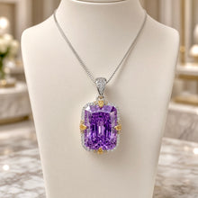 Statement Amethyst & White Quartz Necklace | Sterling Silver, Nickel-Free | Spanish Craftsmanship, Limited Series