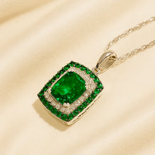Handmade Nano Emerald Pendant in 925 Sterling Silver – Limited Edition Boho Statement Necklace - Curacíon Holística