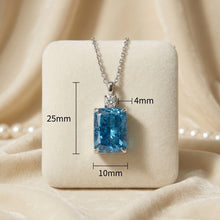 Handmade Royal Blue Topaz Necklace 925 Sterling Silver Curación Holistica Spain