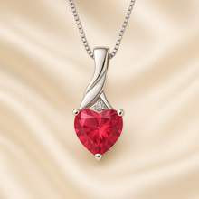 Ruby healing crystal necklace photographed in soft Mediterranean setting