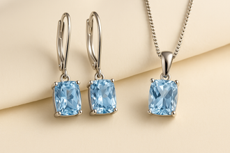 Lifestyle image with white crystals and feathers