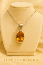 Elegant November birthstone necklace on display