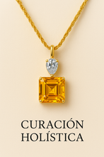 Curación Holística exclusive gold citrine pendant