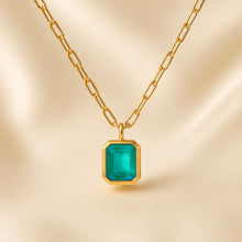 Statement necklace with healing Paraíba tourmaline in gold-plated silver