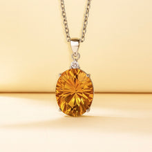 Sun-Kissed Radiance – Natural Brazilian Citrine Statement Necklace in Sterling Silver | Handmade Luxury by Curación Holística - Curacíon Holística