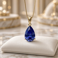 Exclusive Tanzanite Statement Necklace | Nickel-Free Sterling Silver, 18kt Gold Plated | Limited Spanish Craftsmanship | Curación Holística