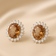 Lustrous Zultanite & White Quartz Stud Earrings – Boho Luxe Statement Jewelry in Sterling Silver | Color-Changing Gemstone Elegance - Curacíon Holística