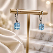 Exclusive Aquamarine Statement Earrings in Nickel-Free Sterling Silver | Spanish Craftsmanship by Curación Holistica