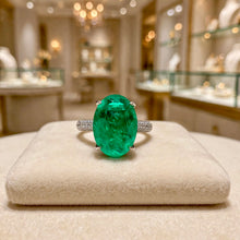 Exclusive Nano Emerald & White Quartz Statement Ring | Nickel-Free 925 Sterling Silver | Curación Holistica