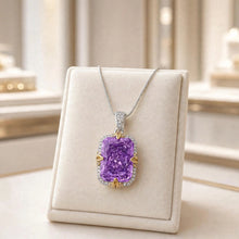 Statement Amethyst & White Quartz Necklace | Sterling Silver, Nickel-Free | Spanish Craftsmanship, Limited Series