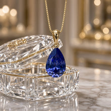 Exclusive Tanzanite Statement Necklace | Nickel-Free Sterling Silver, 18kt Gold Plated | Limited Spanish Craftsmanship | Curación Holística