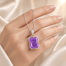 Statement Amethyst & White Quartz Necklace | Sterling Silver, Nickel-Free | Spanish Craftsmanship, Limited Series