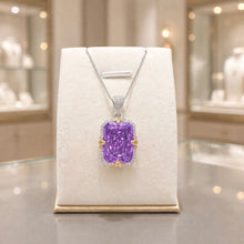 Statement Amethyst & White Quartz Necklace | Sterling Silver, Nickel-Free | Spanish Craftsmanship, Limited Series