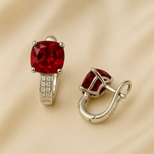 Elegant Ruby Red Earrings for Women Fine Jewelry
