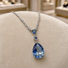 Handmade Natural Tanzanite Statement Necklace in 925 Sterling Silver