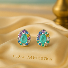 Handmade Paraiba Tourmaline Stud Earrings Sterling Silver