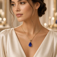 Exclusive Tanzanite Statement Necklace | Nickel-Free Sterling Silver, 18kt Gold Plated | Limited Spanish Craftsmanship | Curación Holística