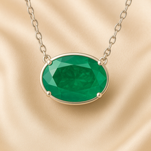 Full product image showing elegant chain and gemstone centerpiece