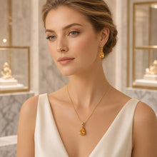 Exclusive Citrine Jewelry Set – 18K Gold Plated 925 Sterling Silver | Curacíon Holistica