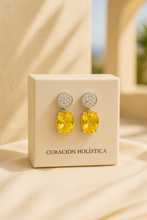 Delicate 1.8 cm Sterling Silver Citrine Earrings with Energetic Healing Properties
