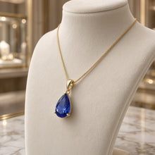Exclusive Tanzanite Statement Necklace | Nickel-Free Sterling Silver, 18kt Gold Plated | Limited Spanish Craftsmanship | Curación Holística