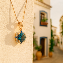 Nerja-inspired jewelry product photo in warm tones
