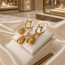 Exclusive Citrine Jewelry Set – 18K Gold Plated 925 Sterling Silver | Curacíon Holistica