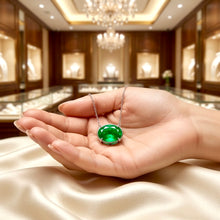 Handmade Exclusive Chrome Diopside Necklace in Nickel-Free Sterling Silver | Limited Spanish Series by Curación Holística