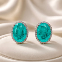 Exclusive Handmade Paraiba Tourmaline Statement Earrings in Sterling Silver | Limited Series by Curación Holistica